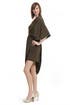 Olive One shoulder Color block Dress by Thread Social
