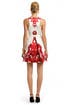 Red Rococo Print Dress by Tibi
