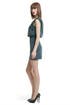 Teal Applique Bloussant Dress by Tibi