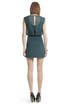 Teal Applique Bloussant Dress by Tibi