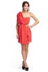 Vermillion One Shoulder Dress by Tibi