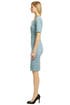 Blue Ripple Marks Sheath by Vera Wang