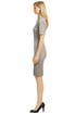 Gray Ripple Marks Sheath by Vera Wang