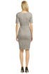 Gray Ripple Marks Sheath by Vera Wang
