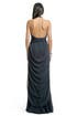 Prussian Chiffon Draped Gown by Vera Wang