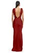 Red Ruched Glamour Gown by Vera Wang