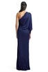 Navy Batwing Draped Gown by Yigal Azrouël