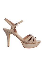 Toleo Snake Embossed Patent Heel
