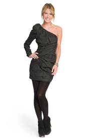 Edgy Asymmetric Lace-up Dress