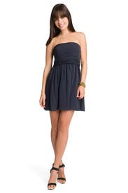 Draped Bi-color Dress