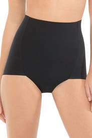 Black High-Waist Control Brief