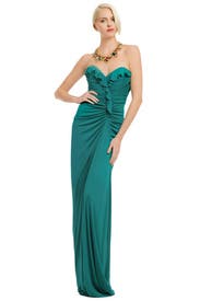Aqua Queen Gown 