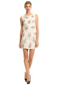 Nude Sequin Cluster Sheath 