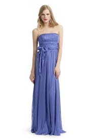 Silk Stripe Gown 