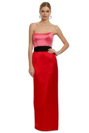 Red Qui Contrast Gown