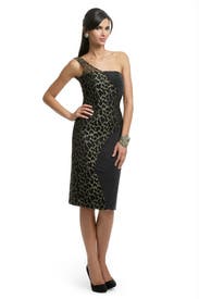 Metallic Animal Lace Dress