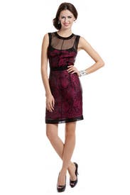 Laced with Fuchsia Dress