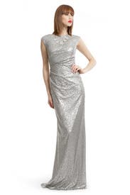 Silver Sequin Shine Gown