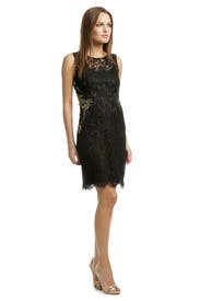 Gold Infused Lace Sheath 