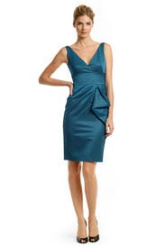 Peacock Ruffle Dress