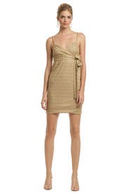 Gold Rosie Knit Dress