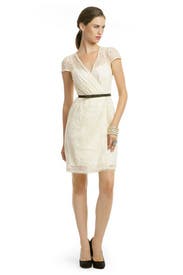 Ivory Lace Flutter Dress 