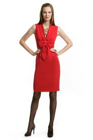 Red Double Bow Dress