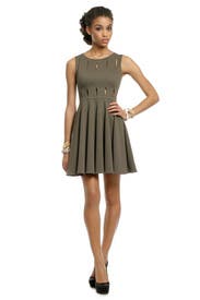 Olive Peep Dress 