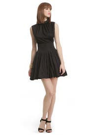 Black Bodice Taffeta Dress 