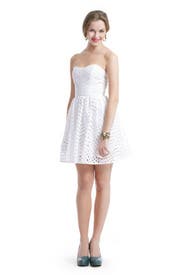 White Eyelet Dress 