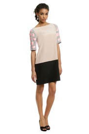Mosaic Nude Colorblock Shift 