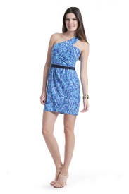 Blue Brushstroke Dress 