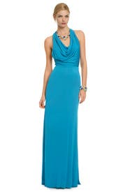Jeweltone Halter Gown 
