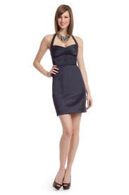 Houndstooth Halter Dress