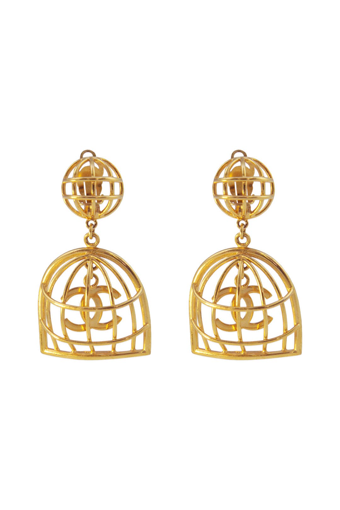 Vintage Chanel Birdcage Earring by WGACA Vintage