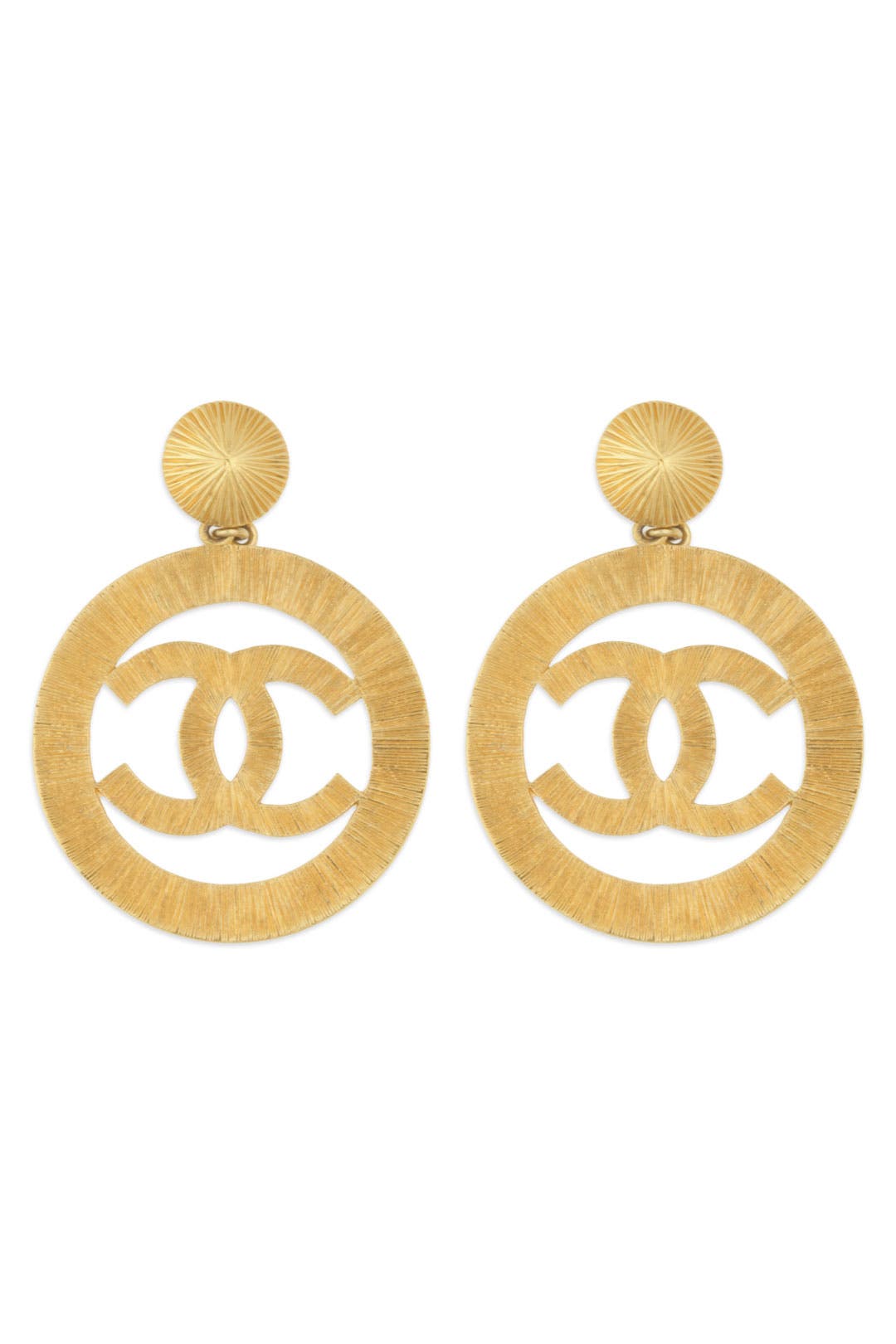 Vintage Chanel CC Cambon Earrings by WGACA Vintage