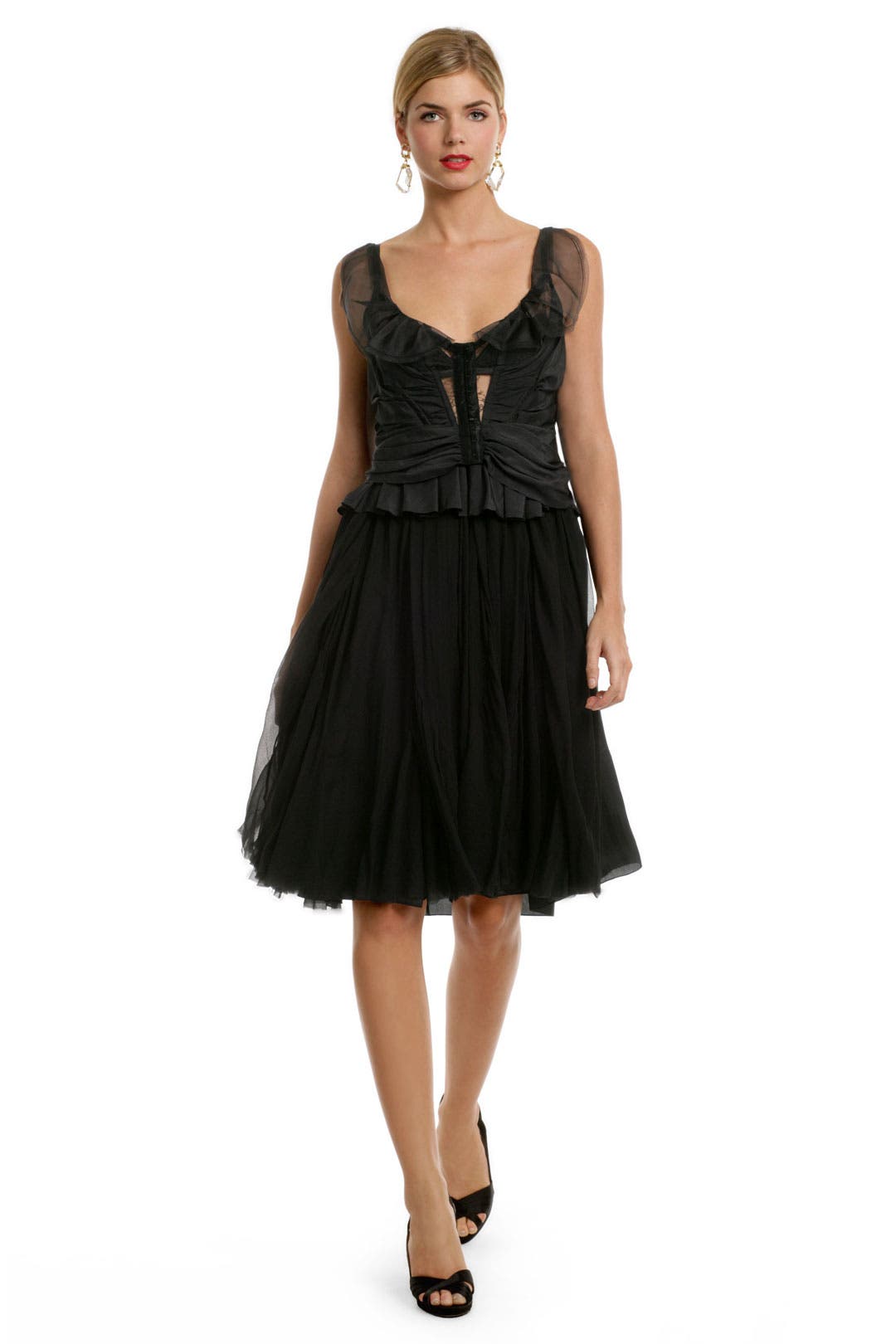 Seductive Corset Lace Dress by Nina Ricci