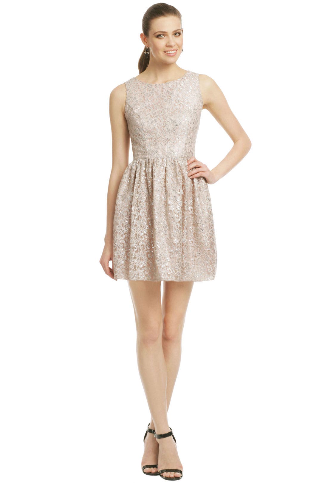 Shoshanna Blush Wedding Lace Dress Blush lace dress